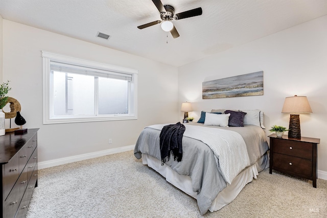 3586 N Croft Way, Eagle, ID 83616 - bedroom featuring baseboards, light colored carpet, and ceiling fan