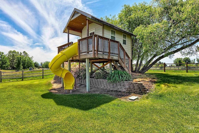 3586 N Croft Way, Eagle, ID 83616 - view of play area with a deck