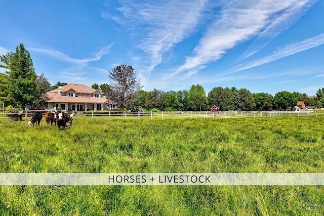 3586 N Croft Way, Eagle, ID 83616 - view of yard with a view of countryside