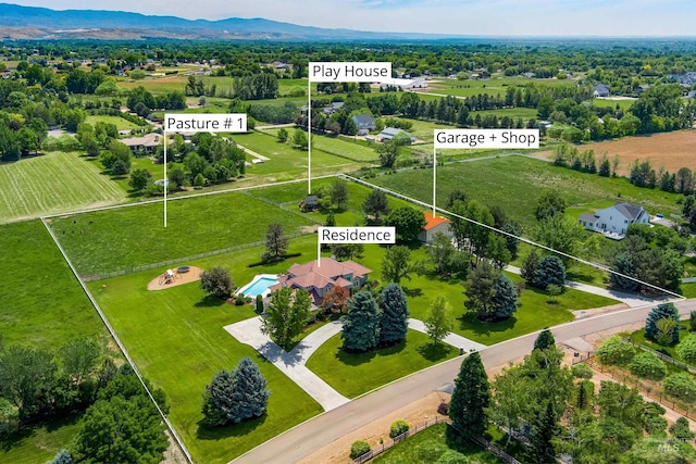 3586 N Croft Way, Eagle, ID 83616 - aerial view of property's location featuring property parcel outlined