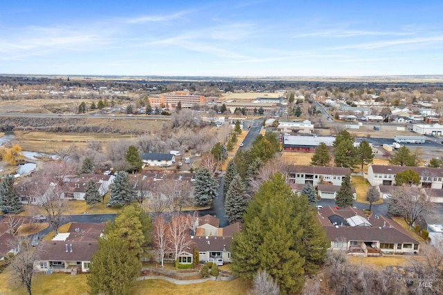 aerial view featuring a residential view