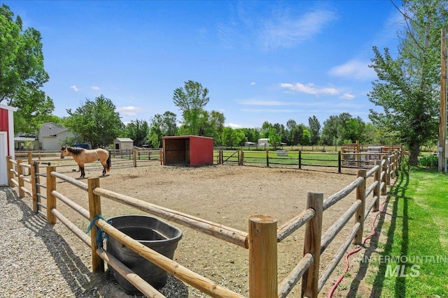 22969 Bumble Bee, Middleton, ID 83644 - view of yard with a view of countryside, an exterior structure, and an outbuilding