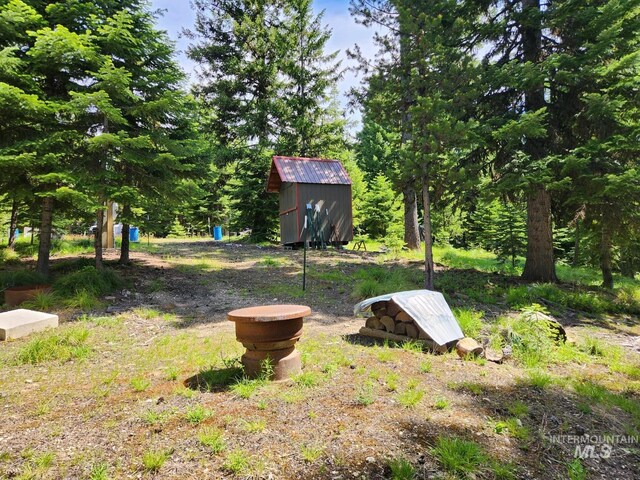 524 Rhett Creek Rd, Dixie, ID 83525 - view of yard with a wooded view