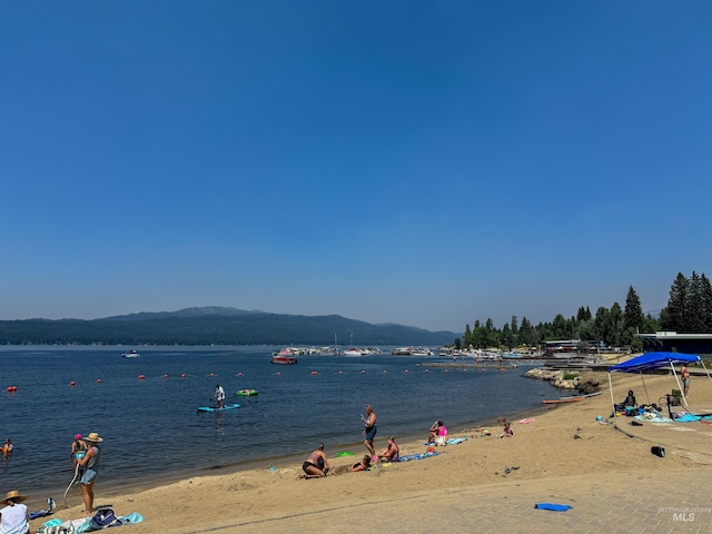 water view with a beach view