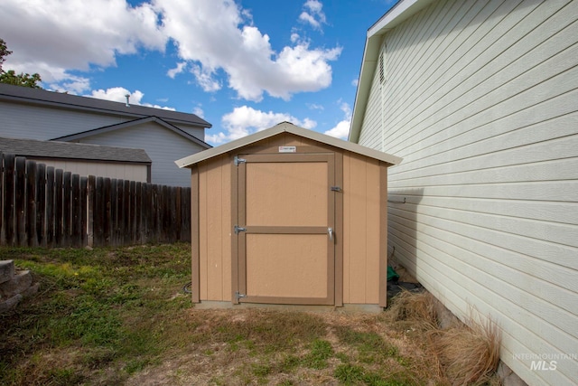 view of outbuilding