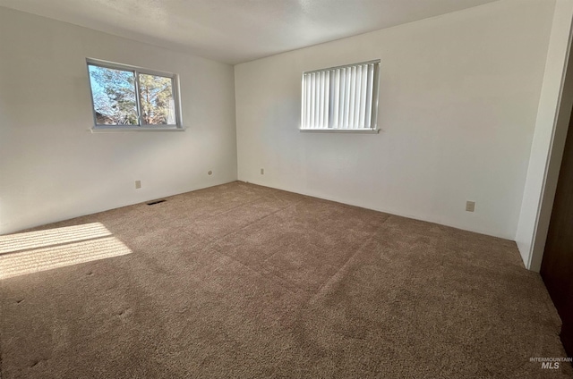 view of carpeted empty room