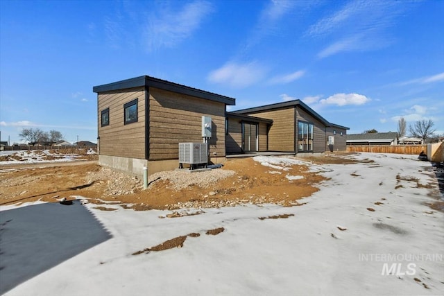 362-436 W London St, Middleton, ID 83644 - view of snow covered exterior with central air condition unit