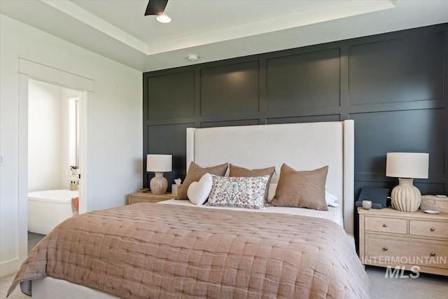 12013 W Zamalek Ct, Kuna, ID 83634 - bedroom featuring a decorative wall, carpet, and ensuite bathroom