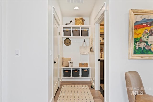 12013 W Zamalek Ct, Kuna, ID 83634 - mudroom featuring wood finished floors