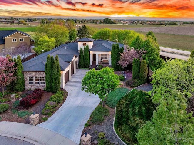 4965 S Nickel Creek Ave, Meridian, ID 83642 - view of aerial view at dusk