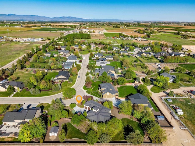 4965 S Nickel Creek Ave, Meridian, ID 83642 - bird's eye view with a residential view and a mountain view