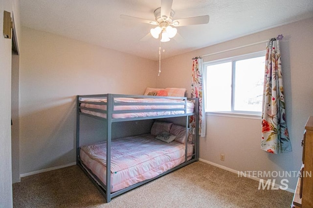 1627 Verdant Ct, Emmett, ID 83617 - bedroom featuring carpet, baseboards, and ceiling fan