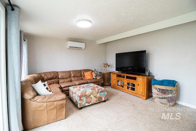 1627 Verdant Ct, Emmett, ID 83617 - living room with a wall mounted AC and carpet floors