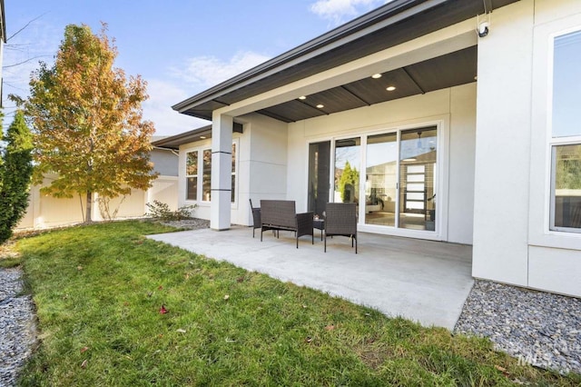 view of patio featuring outdoor lounge area