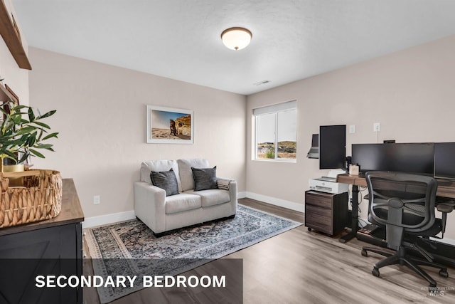 9478 W Napier St, Star, ID 83669 - office area featuring wood finished floors and baseboards