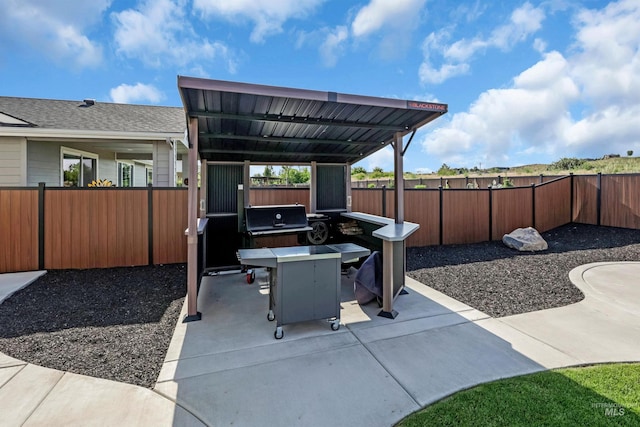 9478 W Napier St, Star, ID 83669 - fenced backyard featuring a patio and area for grilling