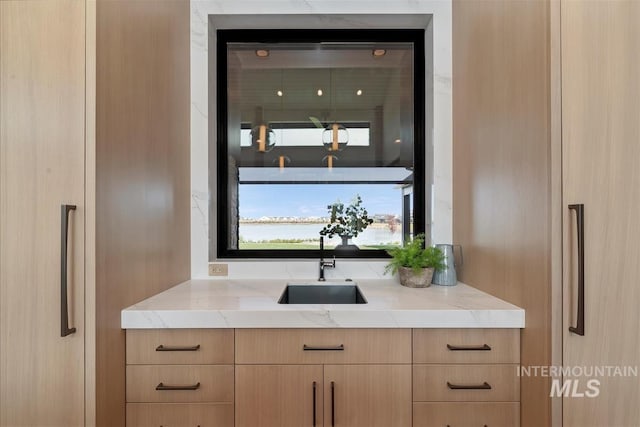 bar with a sink