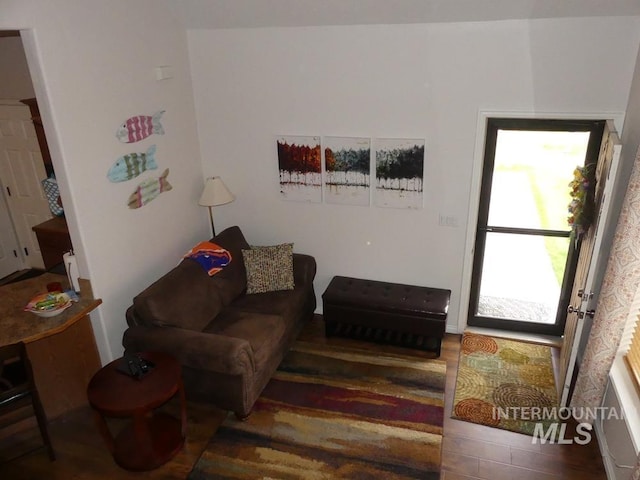 24 Mangum Dr Unit 1, Donnelly, ID 83615 - living room featuring wood finished floors