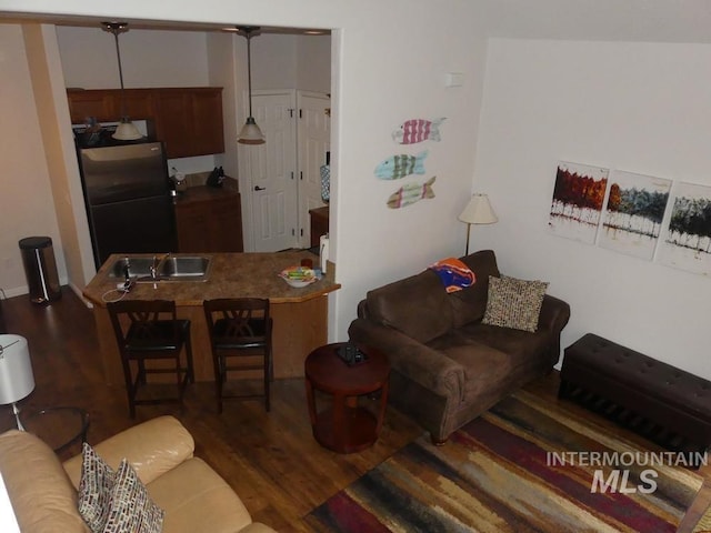 24 Mangum Dr Unit 1, Donnelly, ID 83615 - living room featuring wood finished floors