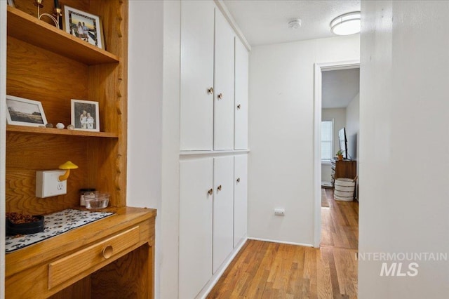 1207 N 19th St, Boise, ID 83702 - hall with light wood-style floors and baseboards