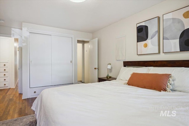1207 N 19th St, Boise, ID 83702 - bedroom with wood finished floors and a closet