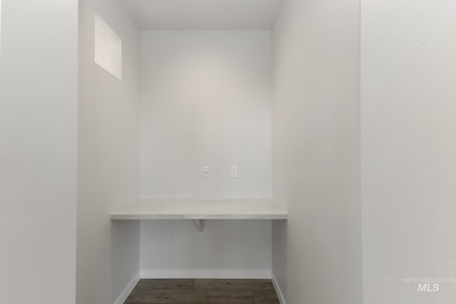 2827 N Rocky Bottom Way, Kuna, ID 83634 - walk in closet featuring dark wood finished floors