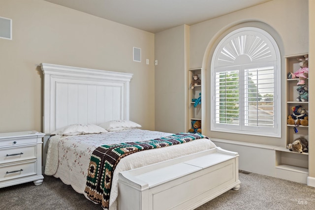 bedroom with carpet floors