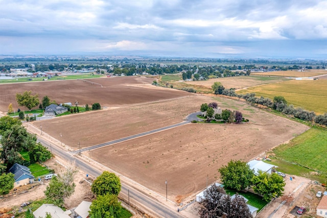 drone / aerial view featuring a rural view