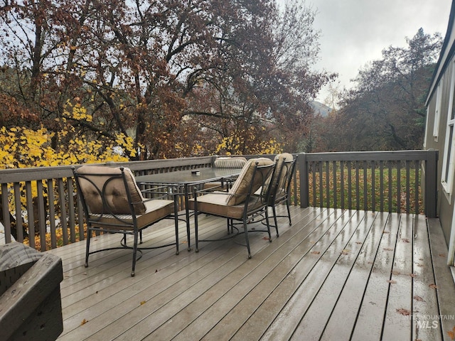 view of wooden terrace