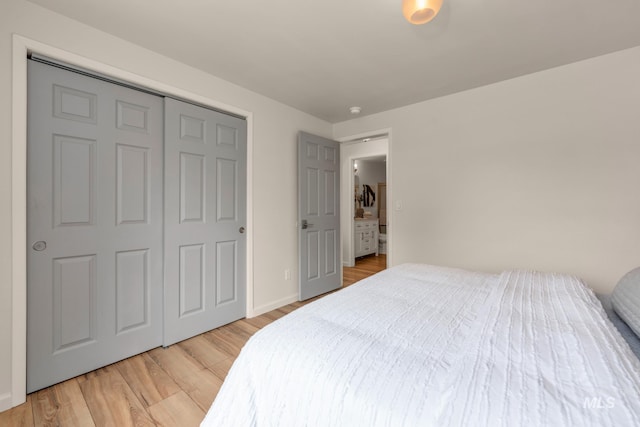 10834 W Linstock Ct, Boise, ID 83713 - bedroom with light wood-style floors and a closet