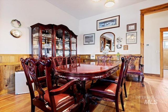 dining area featuring light hardwood / wood-style floors