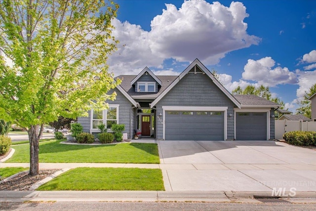 5726 N Morpheus Way, Meridian, ID 83642 - craftsman-style home with a garage and concrete driveway