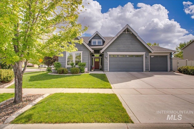 5726 N Morpheus Way, Meridian, ID 83642 - craftsman-style home featuring an attached garage and concrete driveway
