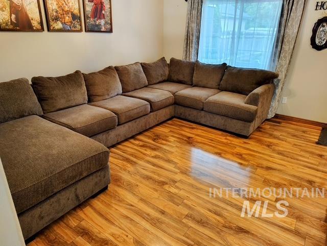 2150 W Shy Crk, Nampa, ID 83686 - living area with wood finished floors