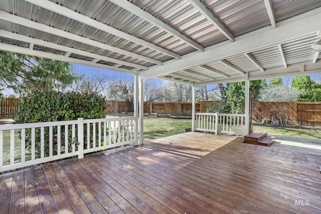 2144 Crestwood Dr, Twin Falls, ID 83301 - wooden terrace with a fenced backyard