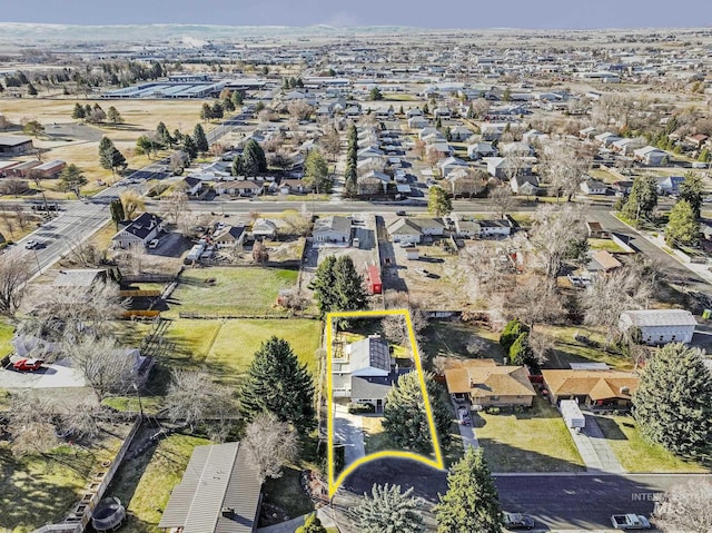 2144 Crestwood Dr, Twin Falls, ID 83301 - aerial view of residential area featuring property boundaries highlighted