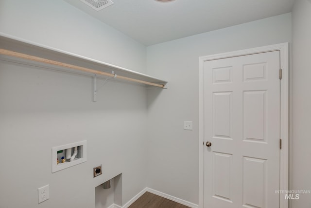 5814 W Mikonos St, Meridian, ID 83646 - clothes washing area with hookup for an electric dryer, baseboards, washer hookup, visible vents, and laundry area