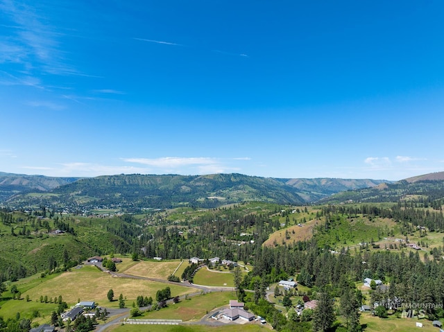 110 Memory Ln, Kamiah, ID 83536 - aerial view of property and surrounding area with a mountain backdrop