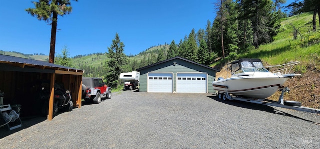 110 Memory Ln, Kamiah, ID 83536 - detached garage featuring a mountain view