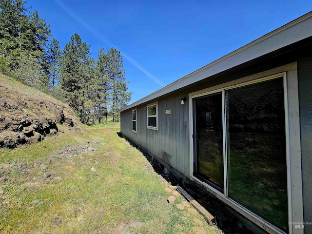 view of grassy yard