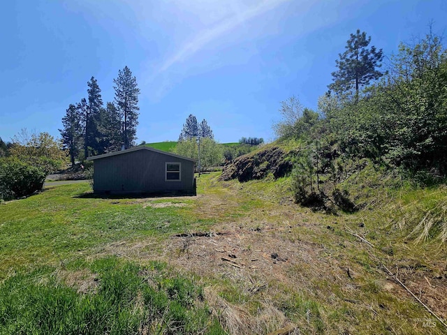 view of grassy yard