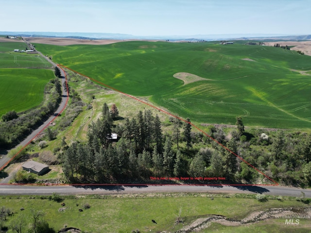 view of property location featuring property parcel outlined