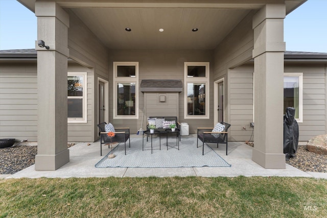 view of patio / terrace with outdoor lounge area