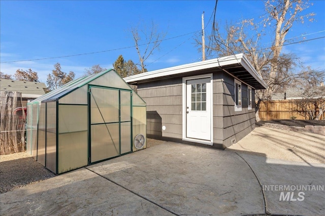 view of outbuilding