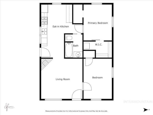 129 S Chestnut St, Kimberly, ID 83341 - floor plan / room layout