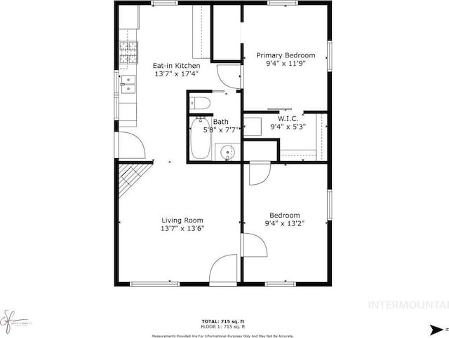 129 S Chestnut St, Kimberly, ID 83341 - home floor plan