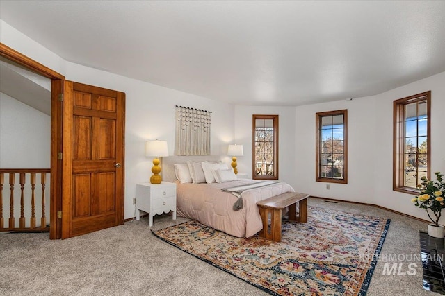 bedroom featuring carpet flooring