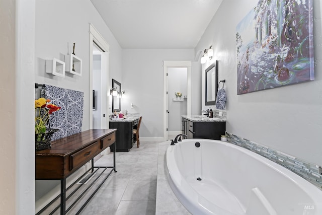 2133 N Star Garnet Ave, Kuna, ID 83634 - full bath featuring a garden tub and vanity