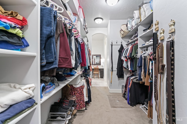 2133 N Star Garnet Ave, Kuna, ID 83634 - spacious closet featuring carpet flooring and arched walkways