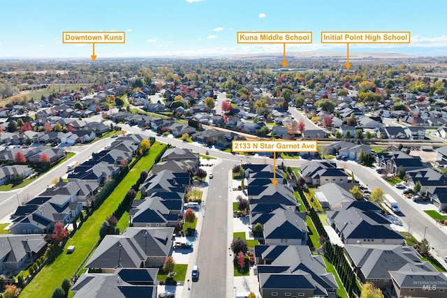 2133 N Star Garnet Ave, Kuna, ID 83634 - aerial perspective of suburban area